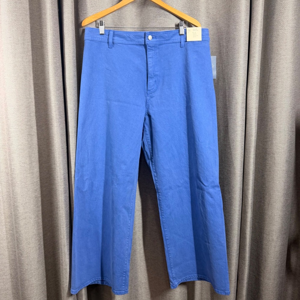 Universal Thread Sailor Wide Leg Pants Womens 16 Blue High Rise Relaxed Thigh